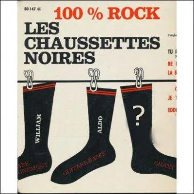 Sous les chaussures, on découvre les chaussettes... Qui était le chanteur des "Chaussettes noires" ?