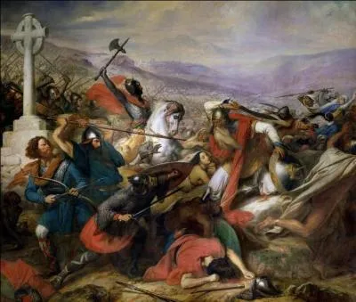 En quelle année Charles Martel arrête-t-il l'avancée des conquérants sarrasins à Poitiers ?