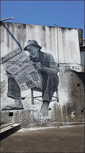 Comment s'appelle l'artiste de Street Art qui a peint cette uvre ?