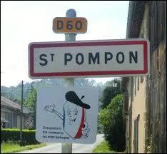 Dans quel département trouve-t-on la ville de Saint-Pompon ?