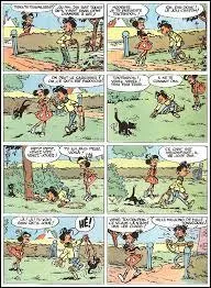 Avec qui le personnage de BD Pompon traîne-t-il toujours ?