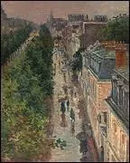 "Scène de rue à Paris" est un tableau de ...