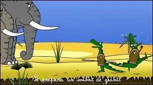 Que fredonnait un crocodile s'en allant &agrave; la guerre pour combattre les &eacute;l&eacute;phants ?