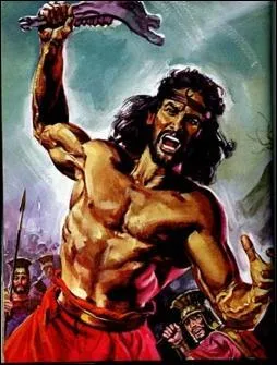 Avec la mâchoire de quel animal Samson fracassa-t-il les têtes des Philistins ?