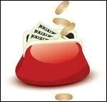 Il ____ l'argent dans son porte-monnaie.