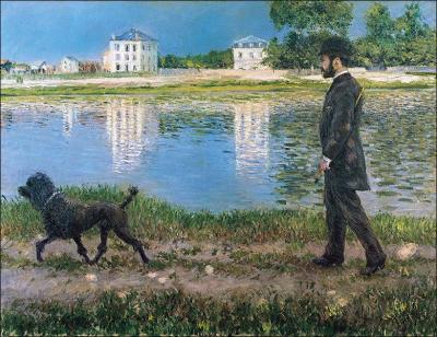 Qui a peint "Richard Gallo et son chien au Petit-Gennevilliers" ?