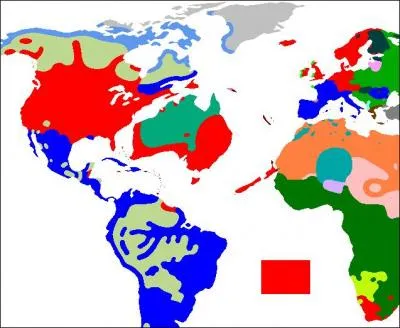 Pour les besoins de la cause (toujours ! ), j'ai pratiqué une petite dérive des continents : comment se nomme la famille en orange ?