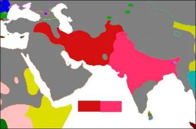 Signalées en rouge et rose, quelles sont ces deux sous-familles de langues (du Kurdistan jusqu'au Bengale) ?