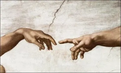 Qui a peint "Détail de la création d'Adam" ?