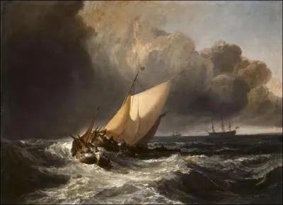 Qui a peint "Les bateaux dans la tempête" ?