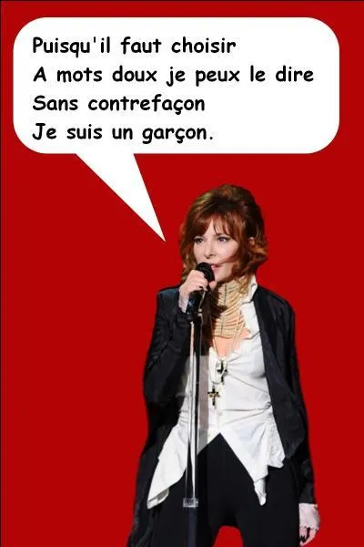 Cette chanson est de Mylène Farmer.