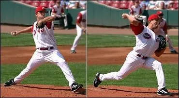 Dans ce sport, je lance une balle papillon.