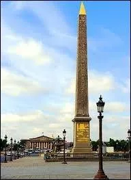 ''Et l'Obélisque est bien dressé 
Entre la nuit et la journée'' 
D'où vient l'obélisque de la place de la Concorde ?