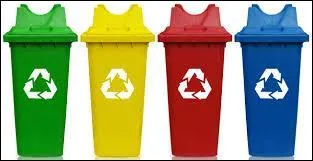 Quelle est la couleur de la poubelle où l'on doit jeter le plastique pour qu'il soit recyclé ?