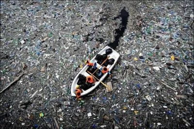 Dans quel océan trouve-t-on ce qu'on appelle le "7e continent de plastique" ?