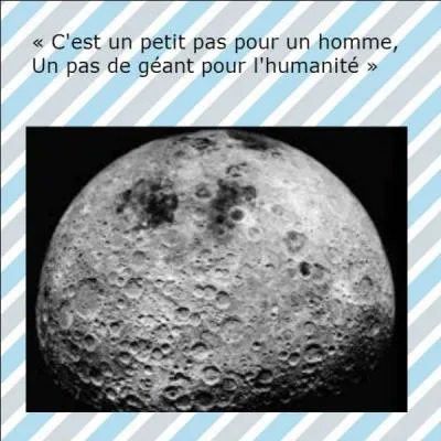 De qui Neil Armstrong était-il accompagné lorsqu'il a posé pour la première fois son pied sur la Lune ?