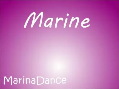 Marine (MarinaDance) ne blesse jamais personne, elle reste calme, sans méchanceté. Comment est-elle ?