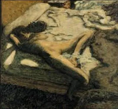 Quel est le nom de ce peintre postimpressionniste (1867-1947), membre du groupe des nabis, qui a peint cette huile sur toile intitulée "L'indolente" ou encore "Femme assoupie sur un lit", en 1899 ?