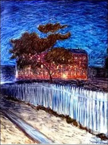 Pourriez-vous me donner le nom de ce peintre suédois (1862-1915) de mouvement symboliste qui a créé cette huile sur toile (H : 1, 15 m x L : 0, 88 m) appelée "Logement prolétaire", en 1898 ?