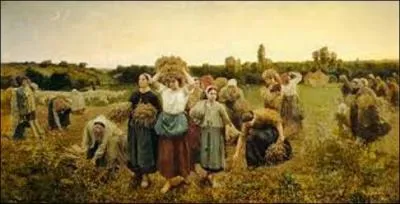 Quel peintre (1827-1906) de formation académique, réaliste, puis naturaliste, aussi poète, crée cette huile sur toile nommée "Le rappel des glaneuses", en 1859 ?