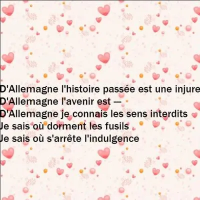 D'après Patricia Kaas, qu'est l'avenir en Allemagne ?