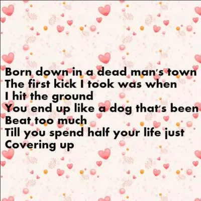 Qui a chanté "Born In The USA" ?