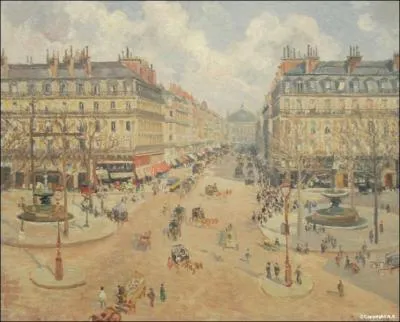 Qui a peint "Avenue de l'Opéra soleil du matin" ?