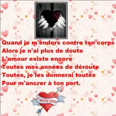 Quelle femme pensait que l'amour existait encore ?