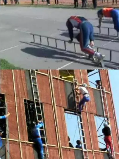 Ce sont les pompiers de new York qui ont mis au point ce sport. Le but est de rejoindre le haut d'un b&acirc;timent ! Il s'appelle le &laquo; ladder racing &raquo;. Mais comment faut-il faire ?
