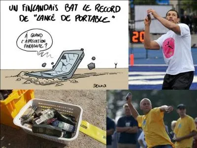 Vous avez re&ccedil;u une mauvaise nouvelle, ne cassez pas votre appareil et inscrivez-vous &agrave; ce championnat. Il vous permettra, peut-&ecirc;tre, de vous d&eacute;fouler� et peut-&ecirc;tre d'en gagner un nouveau ! Quel est ce sport ?