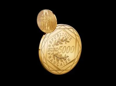 Il y a quelques années, une pièce en or (à 999/1000 g) de 75 grammes a été frappée en France. Quelle est sa valeur faciale ?