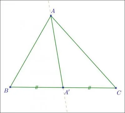 Dans un triangle, une droite passant par le milieu d'un côté et par le sommet opposé est une :