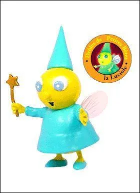 Drôle de petite bête. Tiens, voilà une luciole toute jaune, vêtue tout en bleu, avec un chapeau pointu, une robe et des souliers vernis. Comment s'appelle cette luciole ?