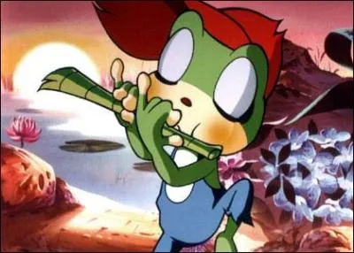 Voilà une bien jolie petite grenouille jouant de la flûte. Mais quel est son nom ?