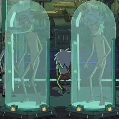 Comment Rick avait-il nommé sa "procédure de secours" incluant des clones plus jeunes de lui-même ?