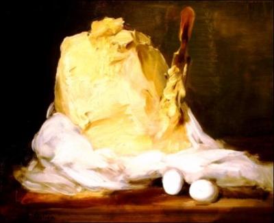 Quel peintre a réalisé cette toile intitulée « La motte de Beurre » ?