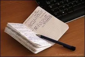 On ne dit plus ''un petit calepin'' mais...