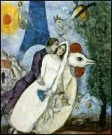 A quel peintre doit-on cette oeuvre intitulée "Les mariés de la tour Eiffel" ?
