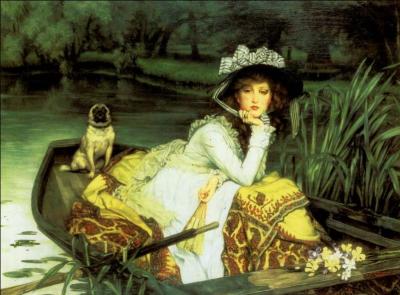 Qui a peint "Jeune femme dans une barque" ?