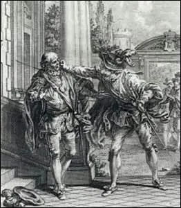 Alors que Rodrigue s'adresse au comte, que lui répond ce dernier ?