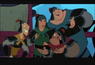 Comment s'appellent les garçons autour de Mulan ?