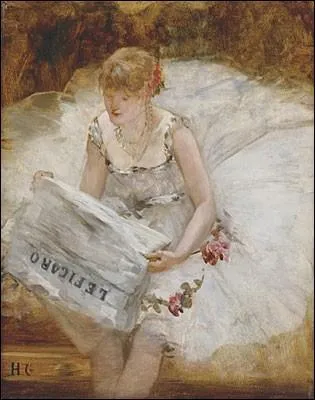 Qui a peint "Ballerine lisant le Figaro" ?