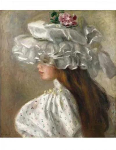 Qui a peint "Femme au chapeau blanc" ?