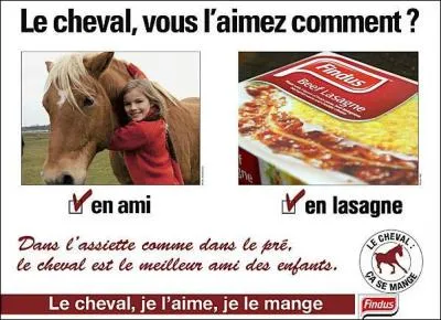 La viande de cheval n'a plus la faveur des consommateurs. Pour quel pays, manger de la viande de cheval , est un vrai tabou ?