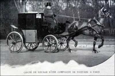 En 1890, on dénombre plus de 85000 chevaux à Paris pour 2, 5 millions d'habitants. L'aristocratie se déplaçait en ... . Cochez la fausse proposition.