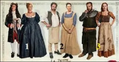 En examinant l'illustration vous saurez dire quel couple est repr&eacute;sentatif de l'&eacute;poque de Louis XIV et de sa cour.