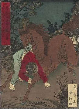 Quelle estampe bizarre ! Son titre est...