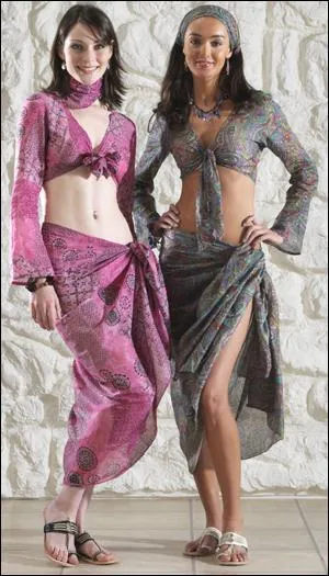 "Sarong". Magie de la lettre qui s'envole ! Le sarong deviendra un instrument de musique à lames d'Indonésie !