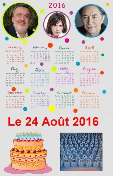 Qui fêtera son anniversaire à cette date ?