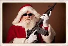 Pour évacuer un trop plein de stress, quoi de mieux que de vider quelques chargeurs ? C'est ce que fait parfois notre bon papa Noël, avec son arme favorite, ce fusil d'assaut américain portant le nom de :